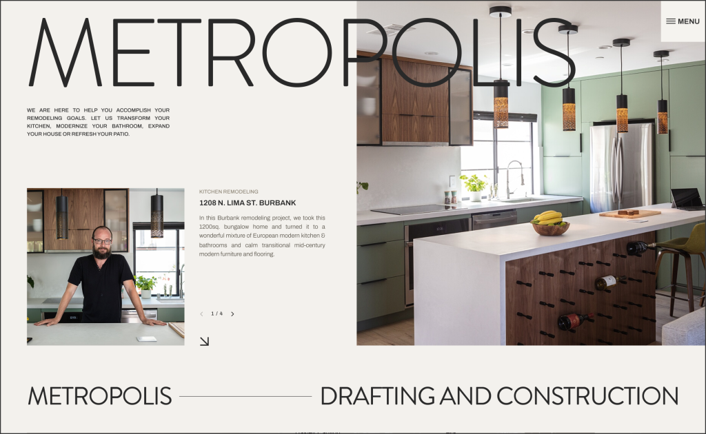 Metropolis Website Design Cover