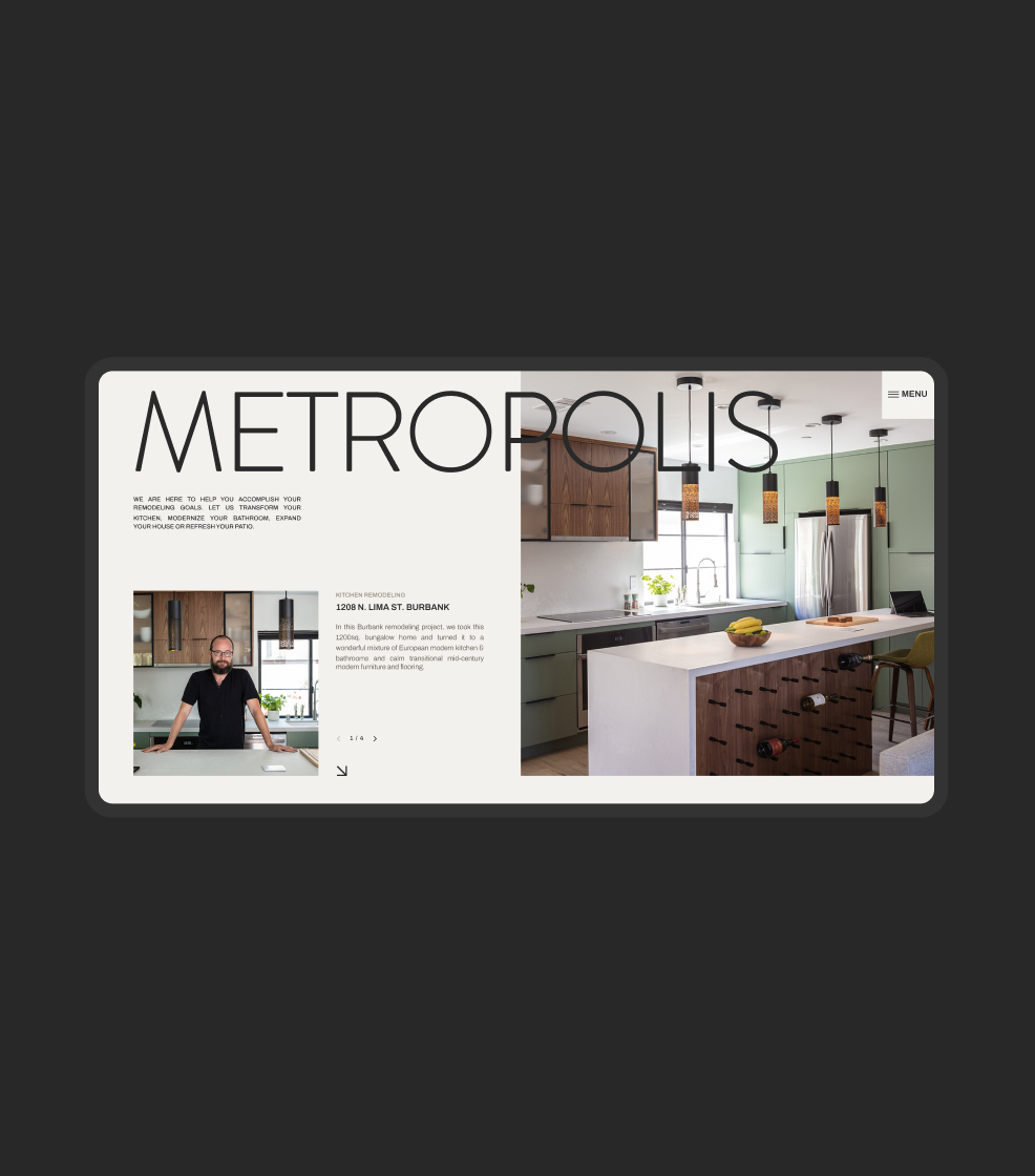 Metropolis Website-Design